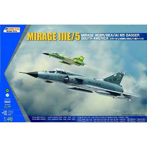 Kinetic Maquette Avion Mirage Iiie/5 Ebr / Iiiea / Iai M5 Dagger South America