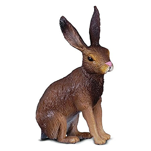 CollectA Woodlands Brown Hare Miniature Toy Figure - Modèle authentique peint à la main