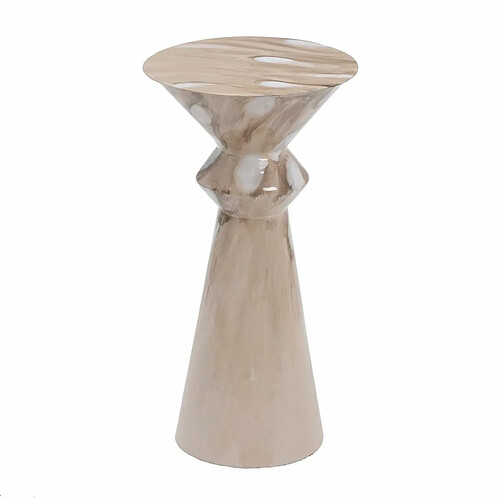 BigBuy Home Table d'appoint Beige Fer 34 x 34 x 64,5 cm