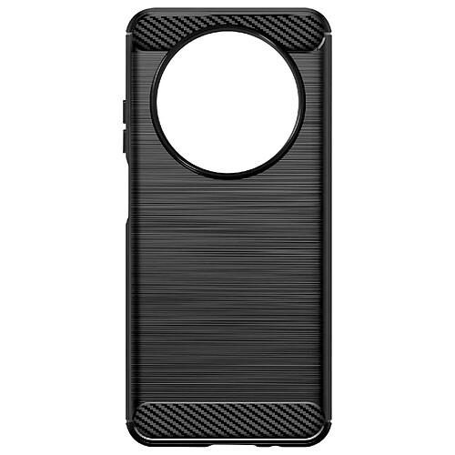 Avizar Coque pour Xiaomi Redmi A3 Flexible Effet Carbone et Brossé Noir