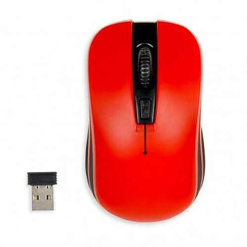 iBox LORIINI souris RF sans fil Optique 1600 DPI Ambidextre (I-BOX LORIINI PRO OPTICAL WIRELESS MOUSE RED)