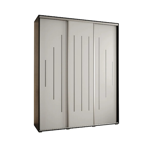 Abiks Meble Armoire Davos 12 À Portes Coulissantes 235,2/190/45 3 Portes