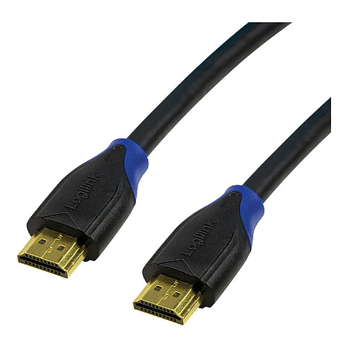 LogiLink Câble HDMI High Speed, fiche mâle HDMI - mâle, 1 m ()