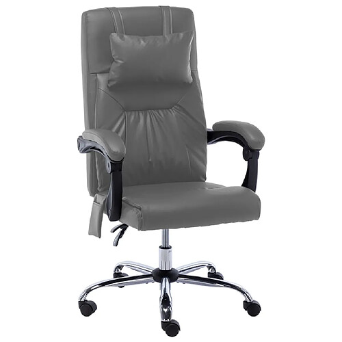 Helloshop26 Chaise fauteuil siège de bureau informatique étude de massage anthracite similicuir anthracite 02_0024004