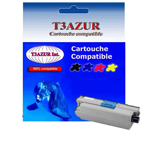 T3Azur Toner compatible OKI C332dn C332dnw MC363dn MC363dnw MC363n MD363dn (46508712/46508716) Noir