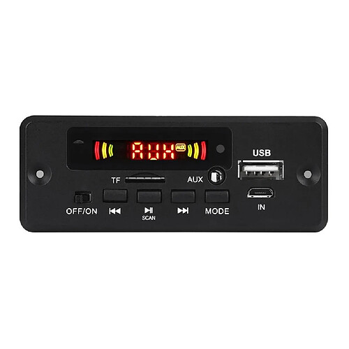 Accessoire Autoradio Bluetooth MP3 USB FM Radio Télécommande 12V 2x3W YONIS