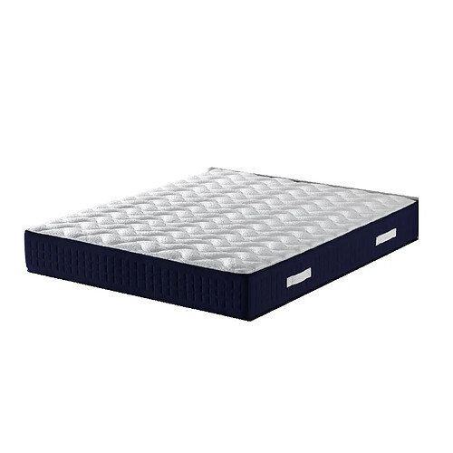 Nuits D'Or Matelas benjamin a Ressorts + 3,5 cm Memoire de Forme 75 Kg/m3 - 140x190 Hauteur +/- 30,5 cm - Accueil Moelleux - Soutien Equilibre + Oreiller Visco - 7 Zones de Confort - Hypoallergenique