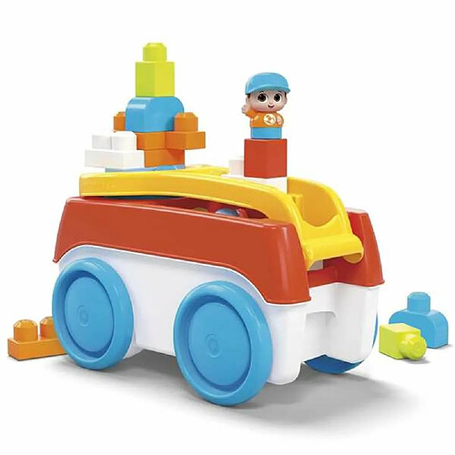 Petit train à tirer Mattel Mega Bloks Blocs de construction Remorque