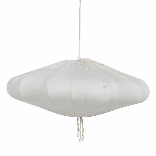 BigBuy Home Suspension Blanc Coton 220-240 V 59,5 x 59,5 x 23 cm