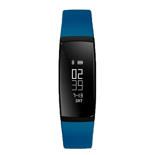 Bracelet Sport Connecté Android iOs Etanche Cardio Tension Pédomètre Bleu - YONIS