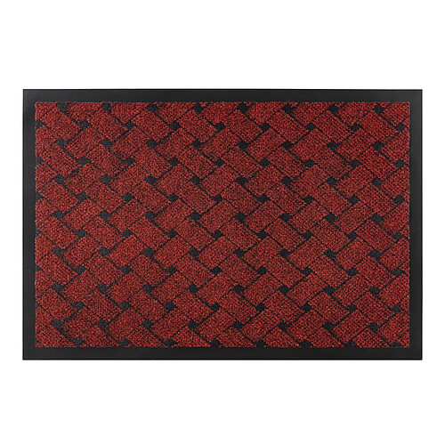 RUGSX Paillasson antidérapant VECTRA 3353 extérieur, intérieur rouge 50x80 cm