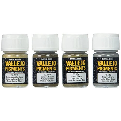 Vallejo Mud & Sand Pigment Set 4 x 35ml Paint