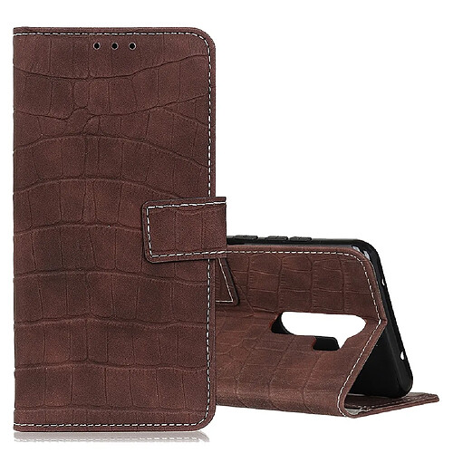 Wewoo Housse Coque Pour OPPO A9 2020 Etui à rabat horizontal en cuir texturé avec un supportun porte-monnaie et un porte-cartesun cadre photo et un Brun