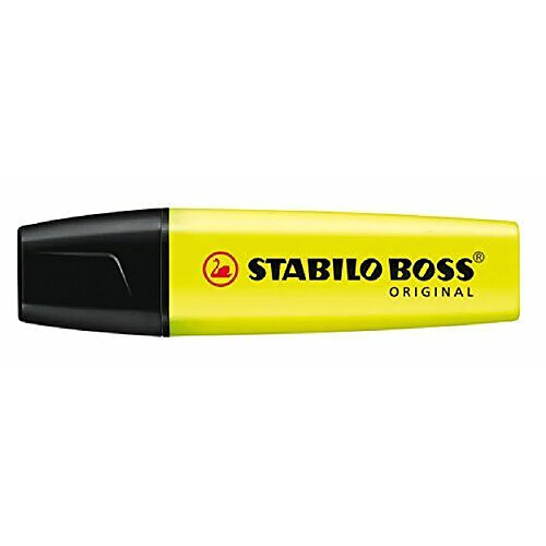 Newtons STABILO-bOSS oRIGINAL-jaune-lot de 2 surligneurs