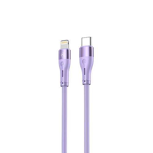 Câble Tellur Silicone Type-C vers Lightning, PD18W, 1m, violet