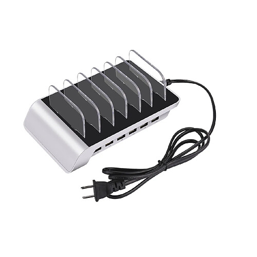 YP Select Support de charge pour téléphone portable multifonction multi-chargeur - Argenté