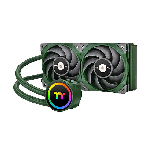 Thermaltake TOUGHLIQUID 240 ARGB Sync All-In-One Liquid Cooler Green 240mm, Wasserkühlung