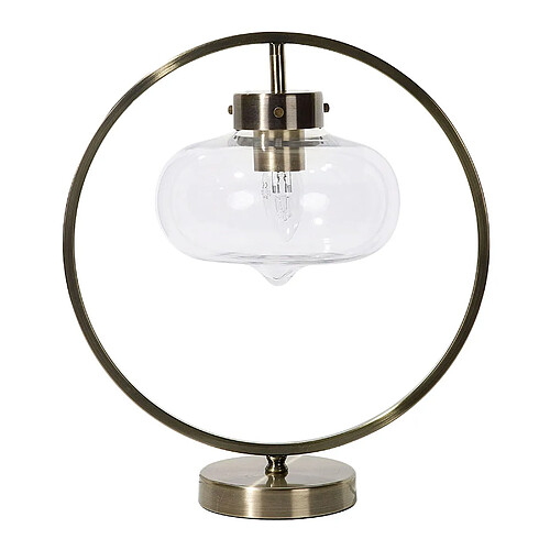 Beliani Lampe à poser design dorée et noire 40 cm SEVERN