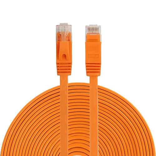 Wewoo Câble réseau LAN Ethernet LAN - 15m Orange CAT6