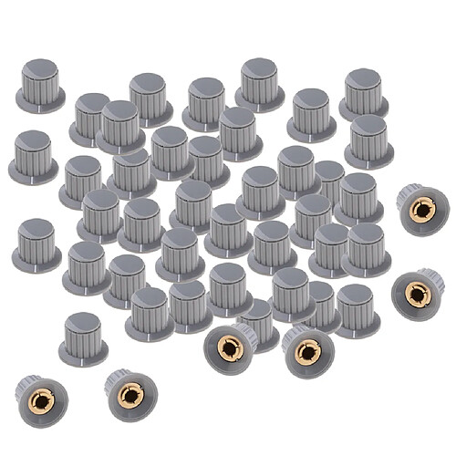 Bouton de potentiomètre en bakélite 50pcs avec ouverture du noyau de cuivre KYP25-18 6.35mm