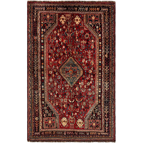 Vidal Tapis de laine 242x156 rouge Ghashghai