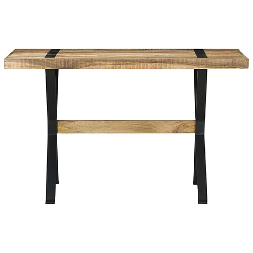 Maison Chic Table à manger | Table de salle à manger 120x60x76 cm Bois de manguier brut -GKD13013