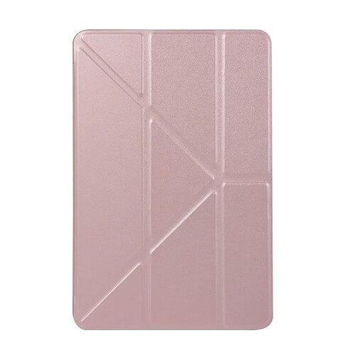 Wewoo Housse Étui Coque à rabat en déformation horizontale à TPU Honeycomb pour iPad Mini 2019 H avec support or rose