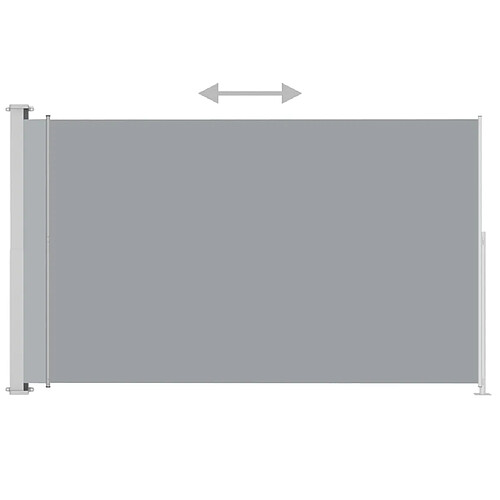 Helloshop26 Auvent latéral rétractable de patio 180 x 300 cm gris 02_0007326