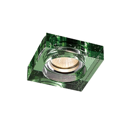 Inspired Bulle encastrée Downlight Square Rim Only Green, nécessite 100035310 pour compléter l'article