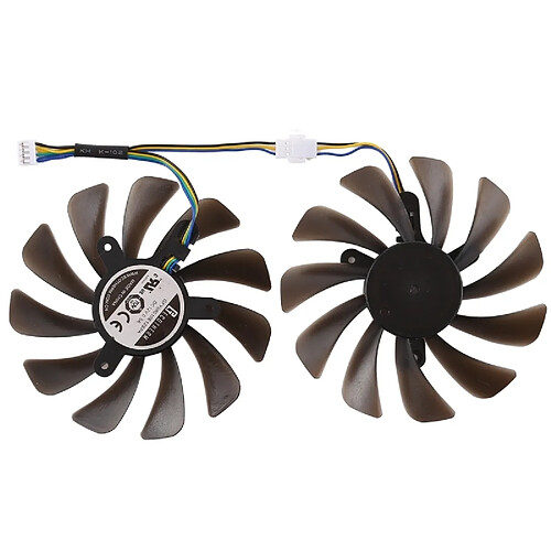 Wewoo Ventilateur de refroidissement DC 12V 0.5A 4 broches femelle ordinateur bureau radiateur CPU, diamètre: 9.5mm, paires