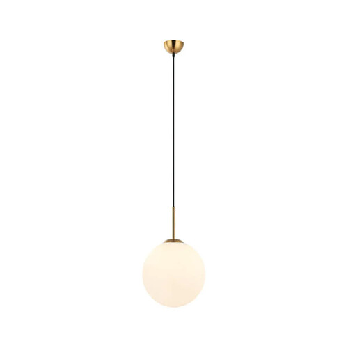 Luminaire Center Suspension Deore Verre,Acier Blanc, Bronze Antique