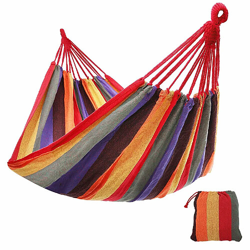 SONGMICS Hamac de voyage respirant portable 210 x 150 cm Charge maximale: 300 kg multicolore