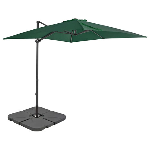 Helloshop26 Parasol avec base portable 2,5 x 2,5 cm vert 02_0008062