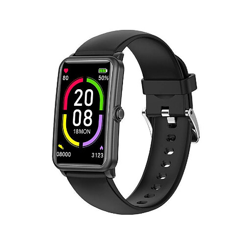 Chrono Smartwatch, montre-bracelet de fitness à écran tactile de 1,57 pouces, tracker de fitness avec moniteur de fréquence cardiaque, montre de sport étanche IP68 avec podomètre, moniteur de sommeil, Montre Connectée pour femmes et hommes pour Android iOS(noir)