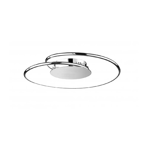 Wofi Plafonnier LOUIS chrome 1 ampoule LED hauteur 13 Cm