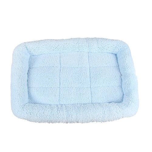 Super doux lavable pet chat chien coussin dentelle mat pad chaud l bleu