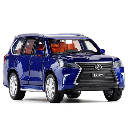 Universal Lexus LX570 Modèle de voiture en alliage moulé sous pression Cadeau d'anniversaire Chariot pour enfants | Chariot jouet moulé sous pression (bleu)