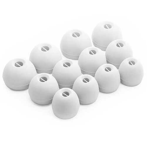 Okuli 12 x Écouteurs en Silicone Embouts d'oreilles pour Sennheiser CX 3.00 CX 5.00 CX 6.00 CX 7.00 Casque Écouteurs en Blanc