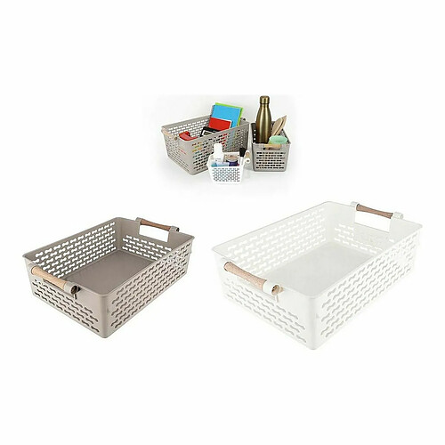 Panier Multi-usages Confortime Bois Plastique (32 x 22,5 x 10 cm)