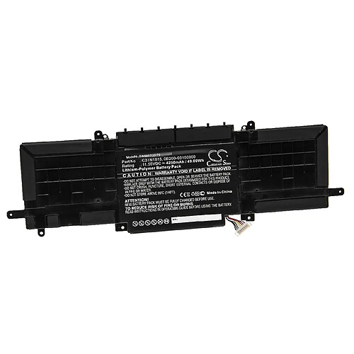 vhbw Batterie compatible avec Asus UX333FN-A4118T, UX333FN-A4130t, UX333FN-A4131T ordinateur portable Notebook (4250mAh, 11.55V, Li-polymère)