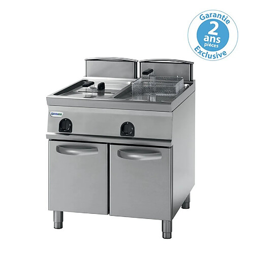 Friteuse sur Coffre Electrique - 2 x 17 litres - Commandes Mécaniques - Tecnoinox