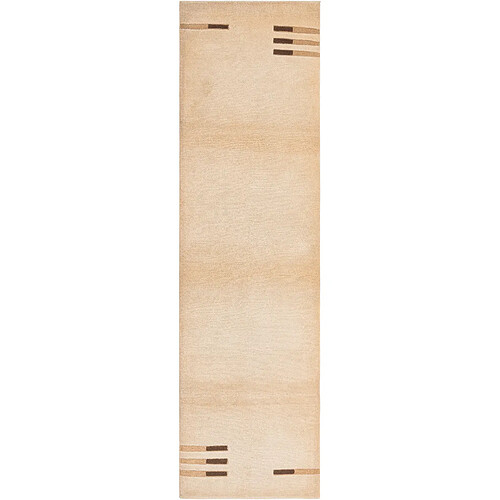 Vidal Tapis de couloir en laine 292x81 brun Darya