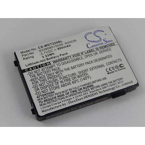 vhbw Batterie Li-Ion 900mAh (3.7V) lecteur de codes barres, terminal données, POS PSC Falcon PT40-100 et 4006-0319, 600538, 633808121235, 633808510046