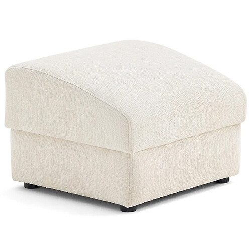 Lisa Design Bastille - pouf en tissu velours relief