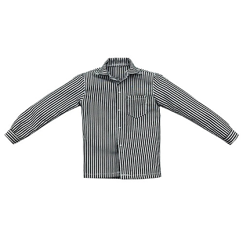 Vêtements De Chemise Rayée à L'échelle 1/6 Pour Les Accessoires De Corps De Poupées Masculines De 12 "