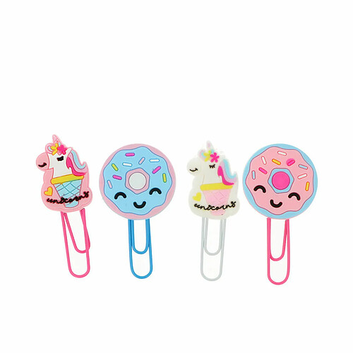 Trombones Inca Multicouleur Licorne Donut (4 Unités)