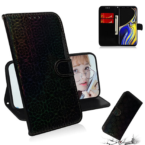 Wewoo Housse Coque Pour Galaxy Note 9 couleur unie boucle magnétique coloré horizontale étui en cuir PU avec titulaire et fentes cartes et portefeuille et lanière noir