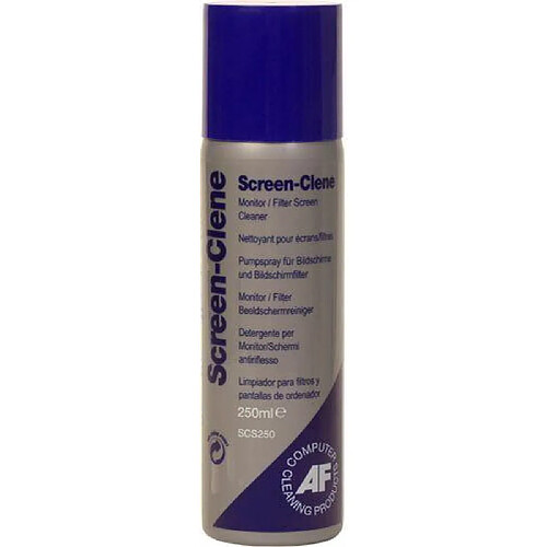 Af International AF Screen-Clene Pump Spray Anti-static Non-smearing with Free Computiss Absorbent Lint-free Ref SCS250C