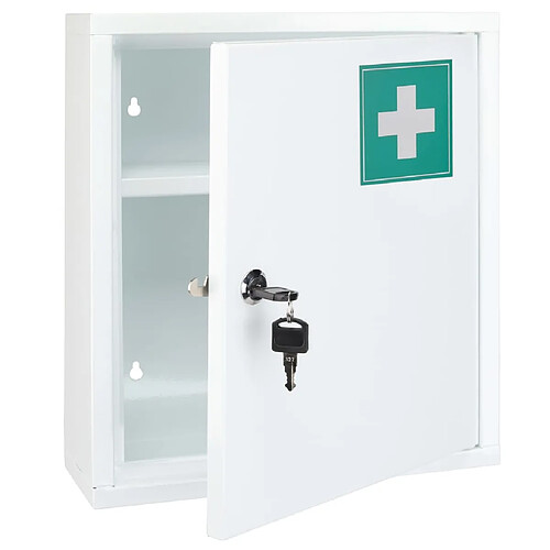 HI Armoire à pharmacie 31,5x10x36 cm Acier