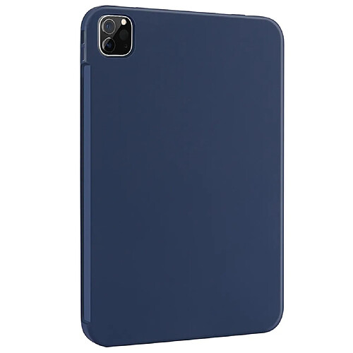 Coque en silicone bleu foncé pour votre iPad Pro 11-pouces (2021)/(2020)/(2018)